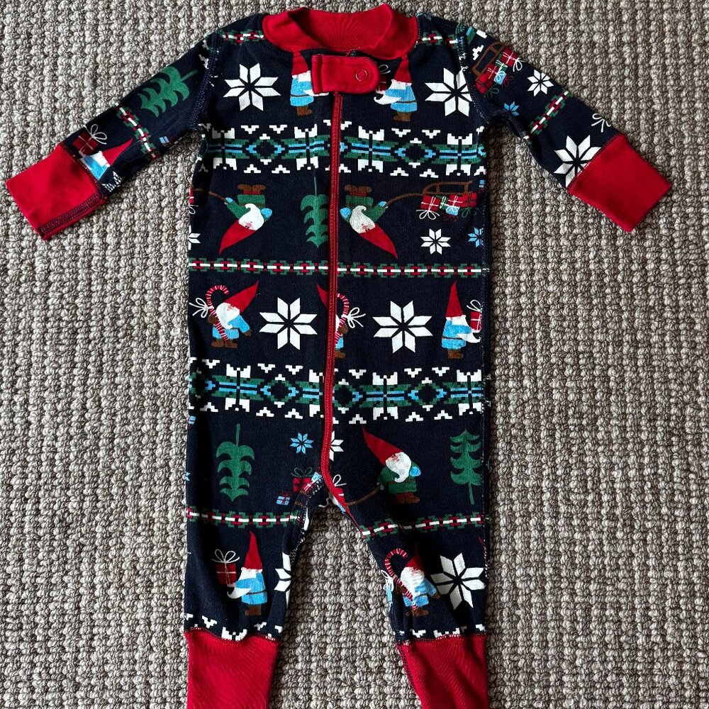 Hanna Andersson Baby Christmas Pajamas | 0–3 Months | Organic Cotton